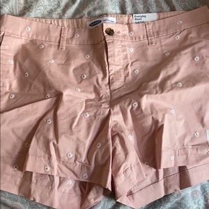 Old Nave Pink Floral Shorts